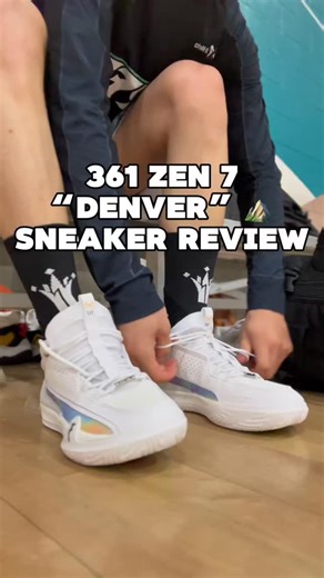 HoopKicks - indoor_hoop_shoes on Instagram: "SNEAKER REVIEW: 361 Zen 7 “Denver” ⛰️ Follow for more! @__hoopkicks__ ✅ #BasketballShoes #Hoopers #361sports #HoopKicks #SneakerReview"