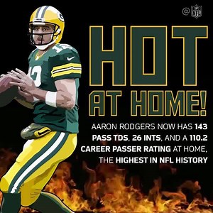 Aaron Rodgers: 󾓶󾓶󾓶 at home. | NFL