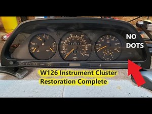 W126 Mercedes 300SD Instrument Cluster Restoration Part 3 - Reassembly - NO MORE DOTS