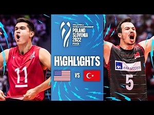🇺🇸 USA vs. 🇹🇷 TÜR - Highlights Final Phase | Men's World Championships 2022