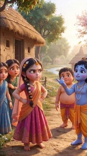 जब कृष्ण और राधा ने बदले कपड़े! 😂 #shorts #3danimation #indreshji