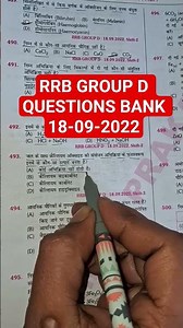 RRB GROUP D QUESTION BANK #gk #gktricks #rrb#science#studentlife #gs #rrc #education #trendingshorts