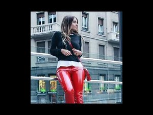 women's in leather Leggings pants outfits || leather outfits || Latex & Faux leather Leggings pants