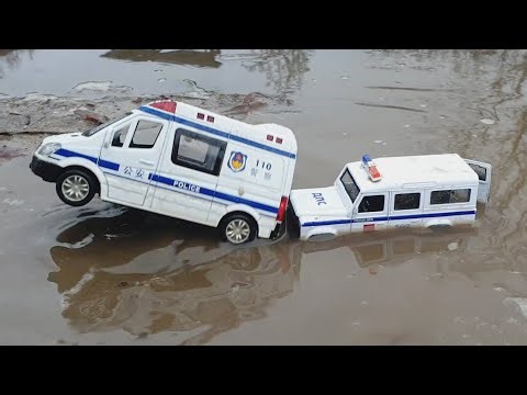 Car fall into a hole with water reverse video asmr experiment