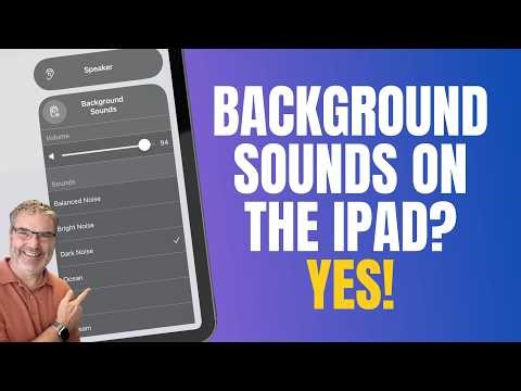How to Turn Your iPad into a SOOTHING Sound Machine in Seconds! (iPadOS 17)