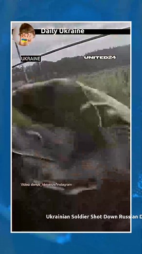 Ukrainian Soldier Shot Down Russian Drone With a Rifle #warinukraine #UA_News #TopNews | Daily Ukraine