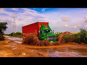 Epic Truck vs Muddy Road! Unstoppable Power in Extreme Off-Road Challenge!