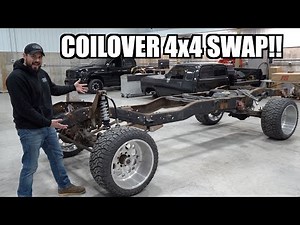 We 4x4 SWAPPED My 1st Gen CUMMINS!!! Insane Coilover Suspension Conversion!!!