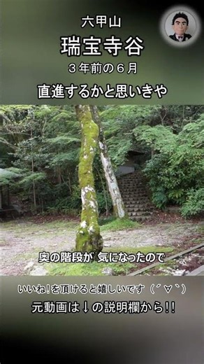 直進するかと思いきや（No Voice / Nature Sounds / POV) 瑞宝寺谷 六甲山 有馬温泉 登山 沢登り バリ山行 バリエーションルート