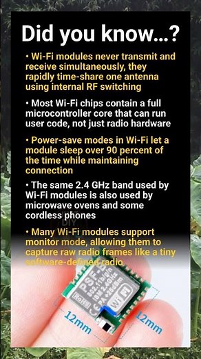 Wi‑Fi module insights: radio time‑sharing, power tricks and hidden coexistence features