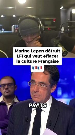 La LFI veut supprimer la culture française ! #france #marinelepen #rn #bardella