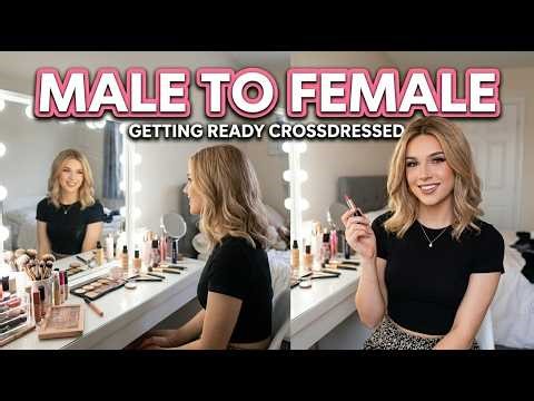 Salon Female Makeover #mtf #transformation crossdress #makeup TGTF #boytogirl #genderswap #Femboy