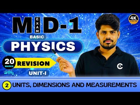 Basic Physics | Units, Dimensions, and Measurements | Diploma Courses | Part 2 |