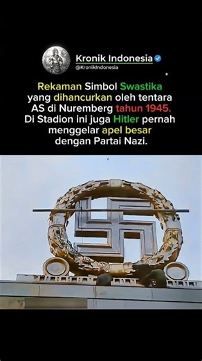 ​Detik-Detik Simbol Nazi Dihancurkan Total! 💥 #shorts #sejarah