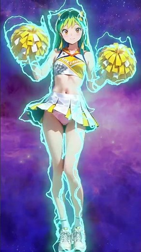 【生成AI】月曜日！今週も頑張るっちゃ！ チア ラムちゃん #shorts