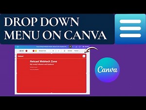 Drop Down Menu on Canva Websites | Multiple Page Website