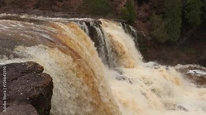 Gooseberry Falls Waterfall State Park in Minnesota