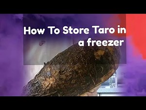 How To Store Taro (Gabi in Philippines) In A Freezer