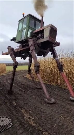 Cornfield Tractor Walker Tags #RuralAmerica #FarmMachines #HomemadeRobot #ScrapMetal #FoundFootage #