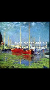 ❤️Claude Monet and his magnificent paintings of boats and ships!#verifiedmonet #boats #claudemonet #PleaseShare | Claude Monet - Monet's Palate to Palette