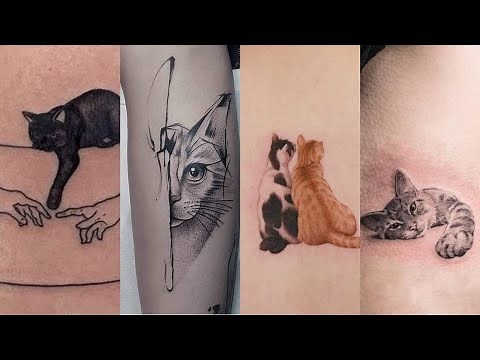 Cutest Small Cat Tattoo Design Ideas For Girls 2022-Smal Cat Tattoo Designs-Women's Tattoos!