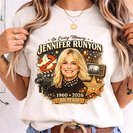 Jennifer Runyon Tribute Shirt, 80s TV Icon Memorial Tee, Retro Hollywood Star - Etsy