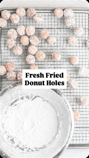 Just a reminder you don’t need to make donuts in order to enjoy freshly made donut holes! My recipe uses my basic brioche dough which fries up so soft and fluffy. You and your friends will love them!⁠ ⁠ 🔗: Find the full donut holes recipe at the link in my bio (@the.practical.kitchen) or on ThePracticalKitchen.com!⁠ ⁠ https://thepracticalkitchen.com/fried-donut-holes/ | The Practical Kitchen