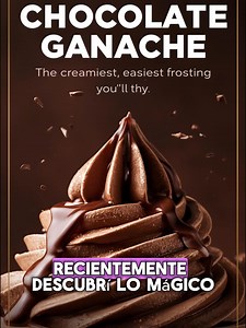 🍫 ¡EL GLASEADO DE CHOCOLATE QUE CAMBIÓ MI VIDA! 😍 Menos dulce, más cremoso y fácil de batir ¡El ganache de chocolate batido es el secreto que todo repostero debería conocer! 🍫🧁 Mezcla 1:1 de chocolate nata caliente → enfría → bate hasta que quede aireado, ligero y con picos perfectos. Resultado: frosting ultra cremoso, rico, menos dulce que el buttercream y perfecto para decorar pasteles, cupcakes o tartas. Textura sedosa, sabor intenso a chocolate y cero complicaciones. ¡Lo vas a usar en TO