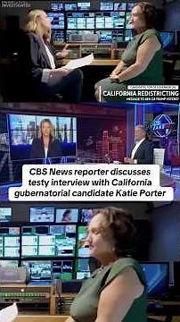 CBS News reporter discusses testy interview with Katie Porter #shorts