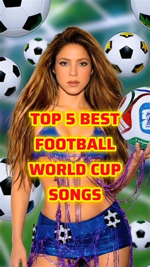 Top 5 Best Football World Cup Songs ⚽🎧 | Fifa World Cup Best Songs #shorts #football #worldcup #song