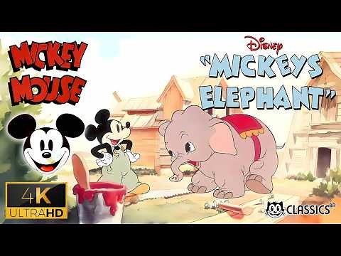 Mickey Mouse: Mickey's Elephant (1936) 4K Remastered | Disney Classic