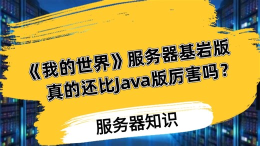 《我的世界》服务器基岩版真的还比Java版厉害吗？