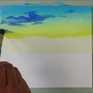 Wonderful view / Acrylic Painting Techniques | Painting Skills