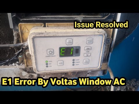 Voltas Window AC E1 Error Issue Resolved // How to Fix E1 from Voltas AC