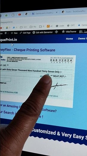 Print Cheque in Any Printer & All Bank's Cheque by MoneyFlex Cheque Printing Software ChequePrint.in