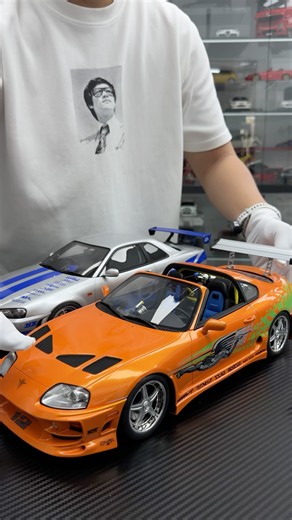 Unboxing 2 Fast 2 Serious Scale 1/12 Paul Walker Supra MK4 Limited Edition Model Car #foryou