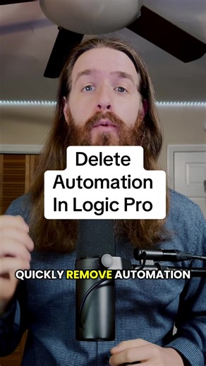 How to delete automation quickly in Logic Pro. 3 easy to use methods. #mixingtutorial #mixingtips #logicprox #logicpro11 #musicproduction