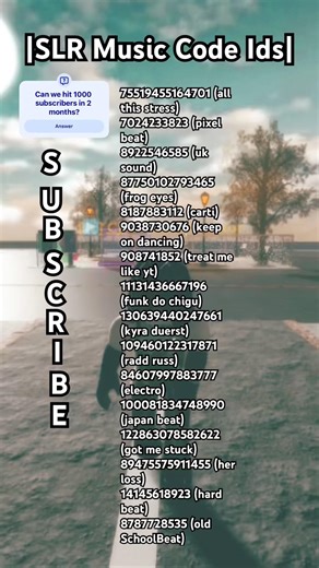 Roblox Music Id Codes |SLR| #streetliferemastered #subscribe #robloxmusicidcodes #robloxmusic #viral