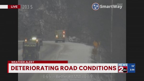Deteriorating road conditions in Middle Tennessee