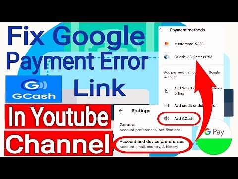 How To Fix Google PlayStore Payment Error | Add GCash Link To Youtube Channel | Easy Tutorial