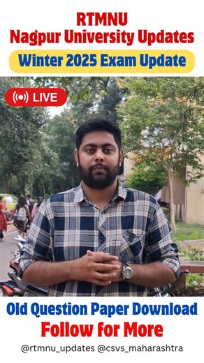Nagpur University Updates | Roshan S Kumbhalkar on Instagram: "Previous Year Question papers Download for rtmnu nagpur university students"