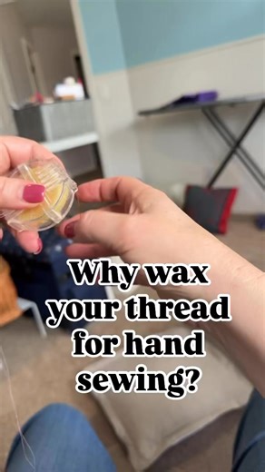11K views · 183 reactions | Do you ever use wax when hand sewing? It strengthens your thread and pushes down a lot of those fuzzy fiber so that it glides through the fabric more easily. It also won’t tangle on you! 朗 save this for later, so you will remember to use wax the next time you sell something by hand. Let’s get sewing! 淋 #Sewing #HandSewing #ConquerSewing #SewingLessons #LearnToSew | Let's Get Sewing Now | Facebook
