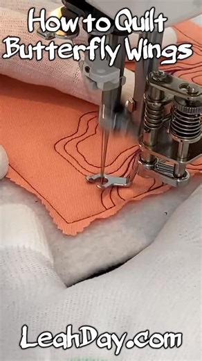 Leah Day | Butterfly Wings! Very fun, very forgiving quilting design perfect for #freemotionquiltingbeginner Find more designs:... | Instagram