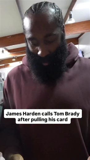 James Harden calls Tom Brady after pulling his card 🤯 📹: @benjcarlos | Mojo Sports