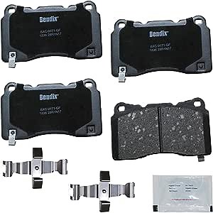 Bendix Priority1 CFC1836 Ceramic Front Brake Pads for Select Models Buick Regal, Regal Sportback, Cadillac ATS, CT6, CTS, XTS, Chevrolet Camaro, Corvette, Honda Civic