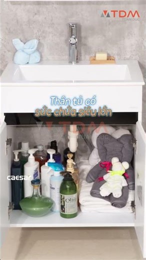 TDM.VN | Review bộ tủ lavabo Caesar LF5017/EH15017AV treo tường màu nâu hiện đại bán chạy nhất 2026