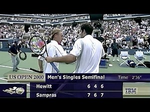 Pete Sampras vs Lleyton Hewitt 2000 US Open SF Highlights