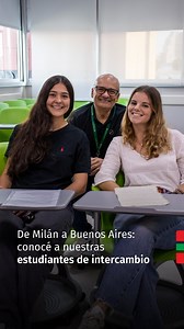 Ellas son Emma y Alice🙋🏽‍♀️🙋🏼‍♀️, estudiantes de Ingeniería Biomédica que vinieron de intercambio directo del Politécnico de Milano Este convenio permite que estudiantes de Argentina e Italia puedan cursar algunas materias en el exterior y vivan una experiencia académica y cultural única y enriquecedora. Acá, pudieron avanzar con sus proyectos de tesis y hasta viajaron a Mar del Plata para participar del Congreso Argentino de Bioingeniería. De Buenos Aires, destacan: Los atardeceres 🌇 La vi