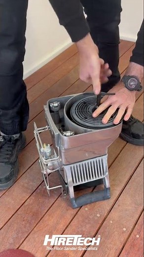 How to fit abrasive discs to Hiretech Edge Floor Sander