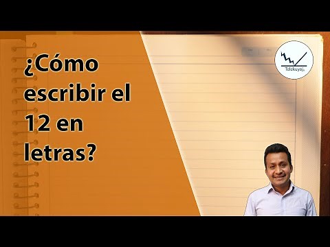 Cómo se escribe 12